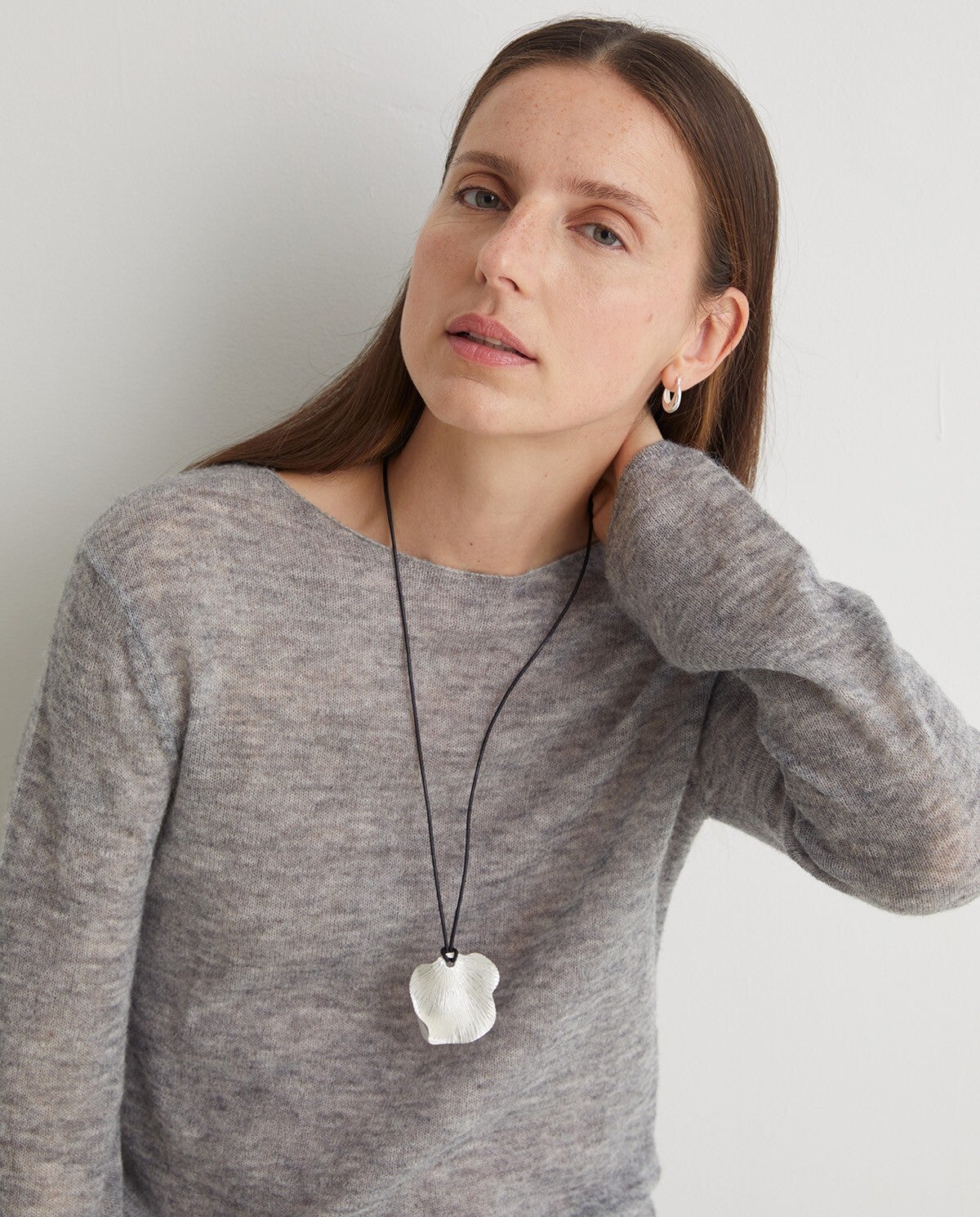 Merino-alpaca blend thin sweater