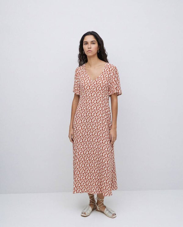 Viscose crepe dress