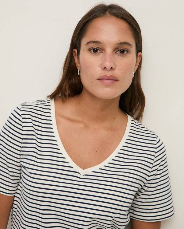 Organic cotton V-neck T-shirt