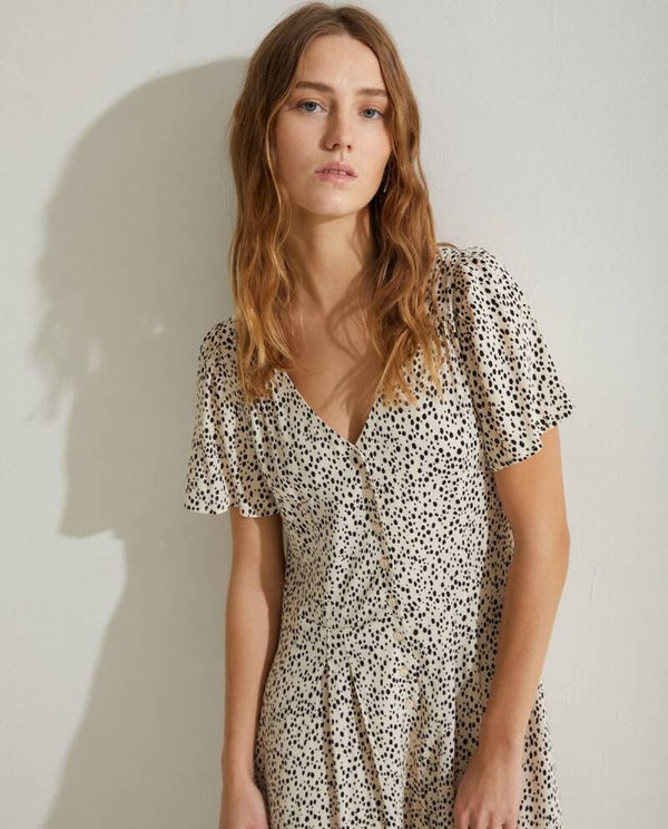 FLOWY PRINT DRESS