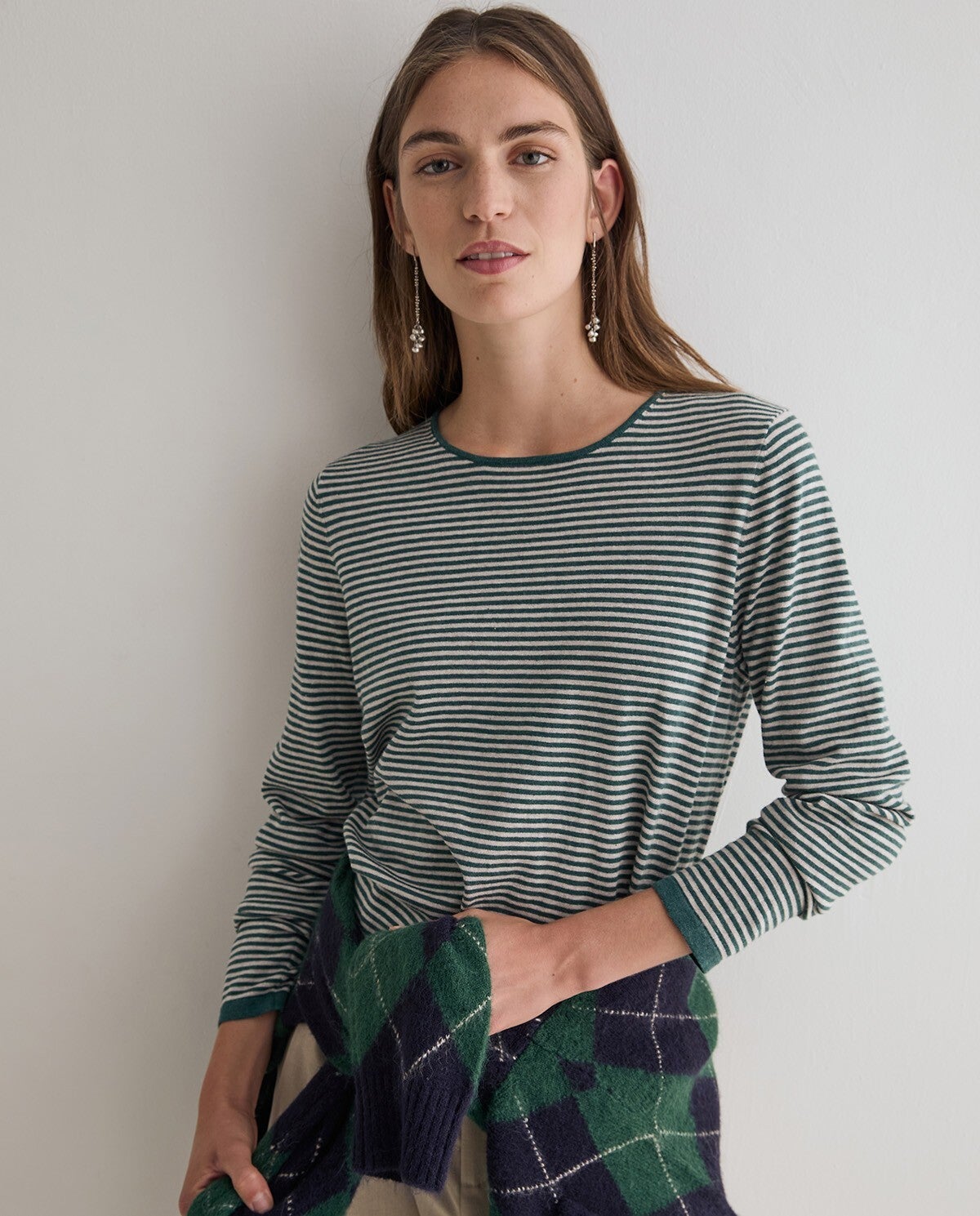 Fine knit organic cotton sweater