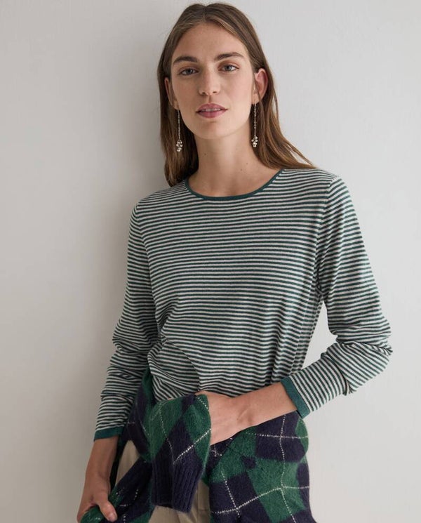 Fine knit organic cotton sweater