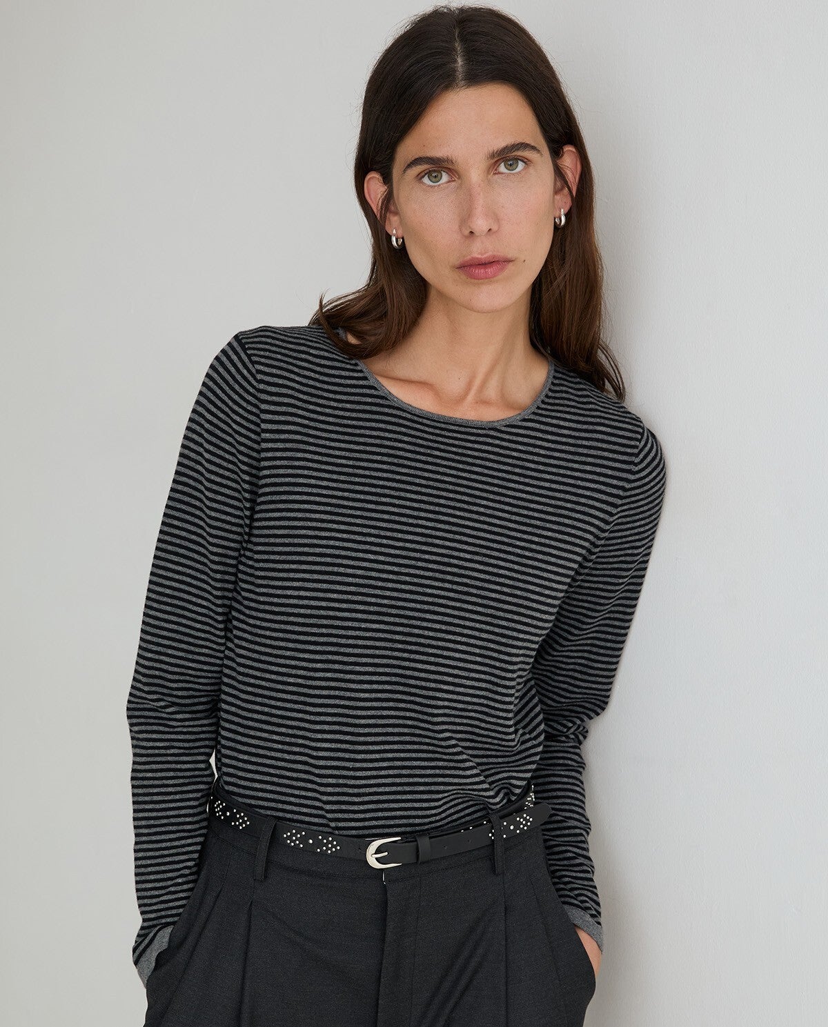 Fine knit organic cotton sweater