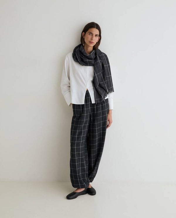 Checked Harem Trousers