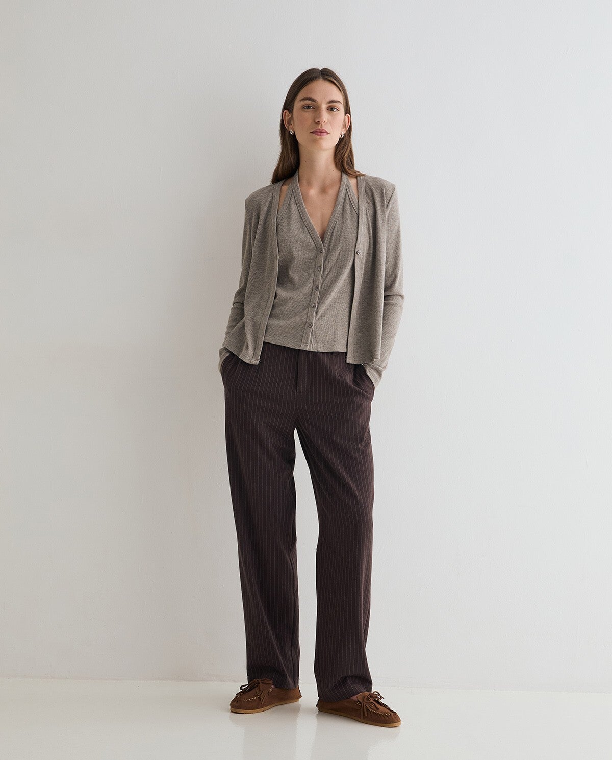 Pinstripe Trousers