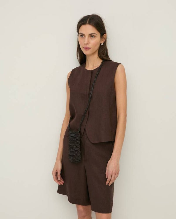 Linen Bermuda shorts