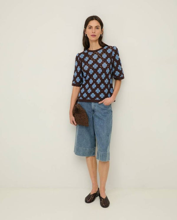 Denim Bermuda shorts