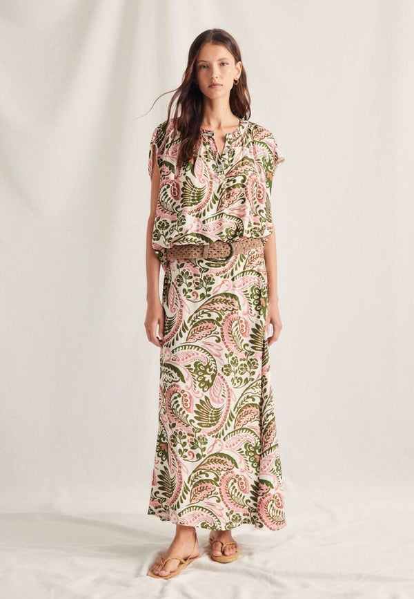 Floral long skirt