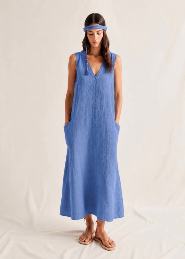 Linen maxi dress