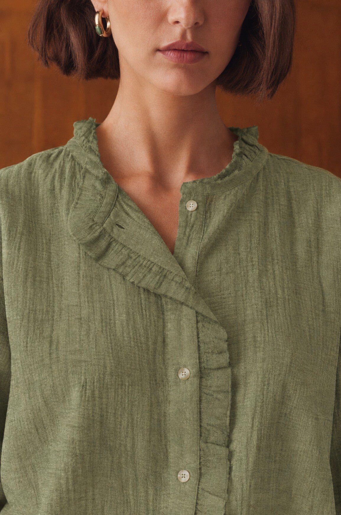 Ruffled blouse