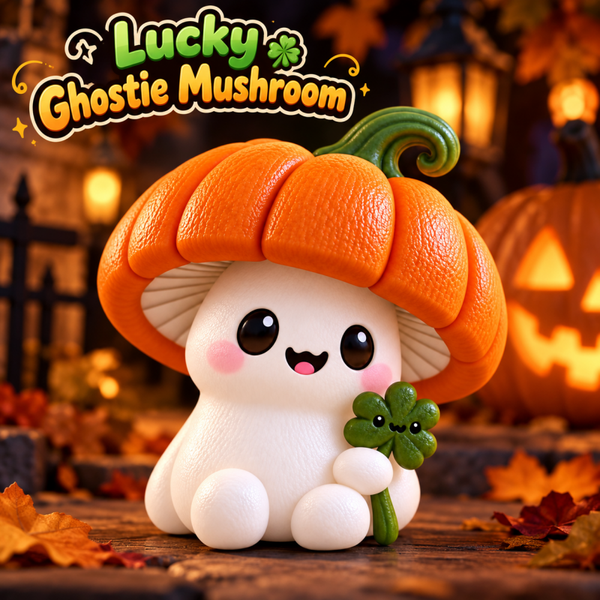 Pumpkin Pals: Lucky Ghostie Mushroom