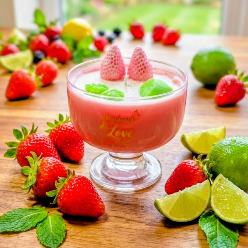 Erdbeere-Limette Drink 🍸