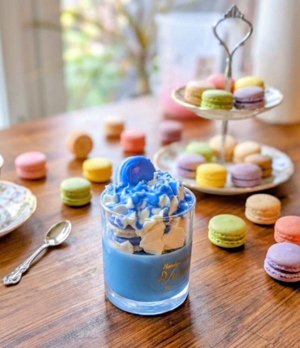 Blue Macaron Dessert 💕