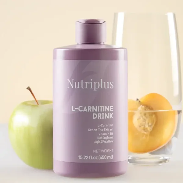 L-carnitine met perzik- en appelsmaak, 450 ml