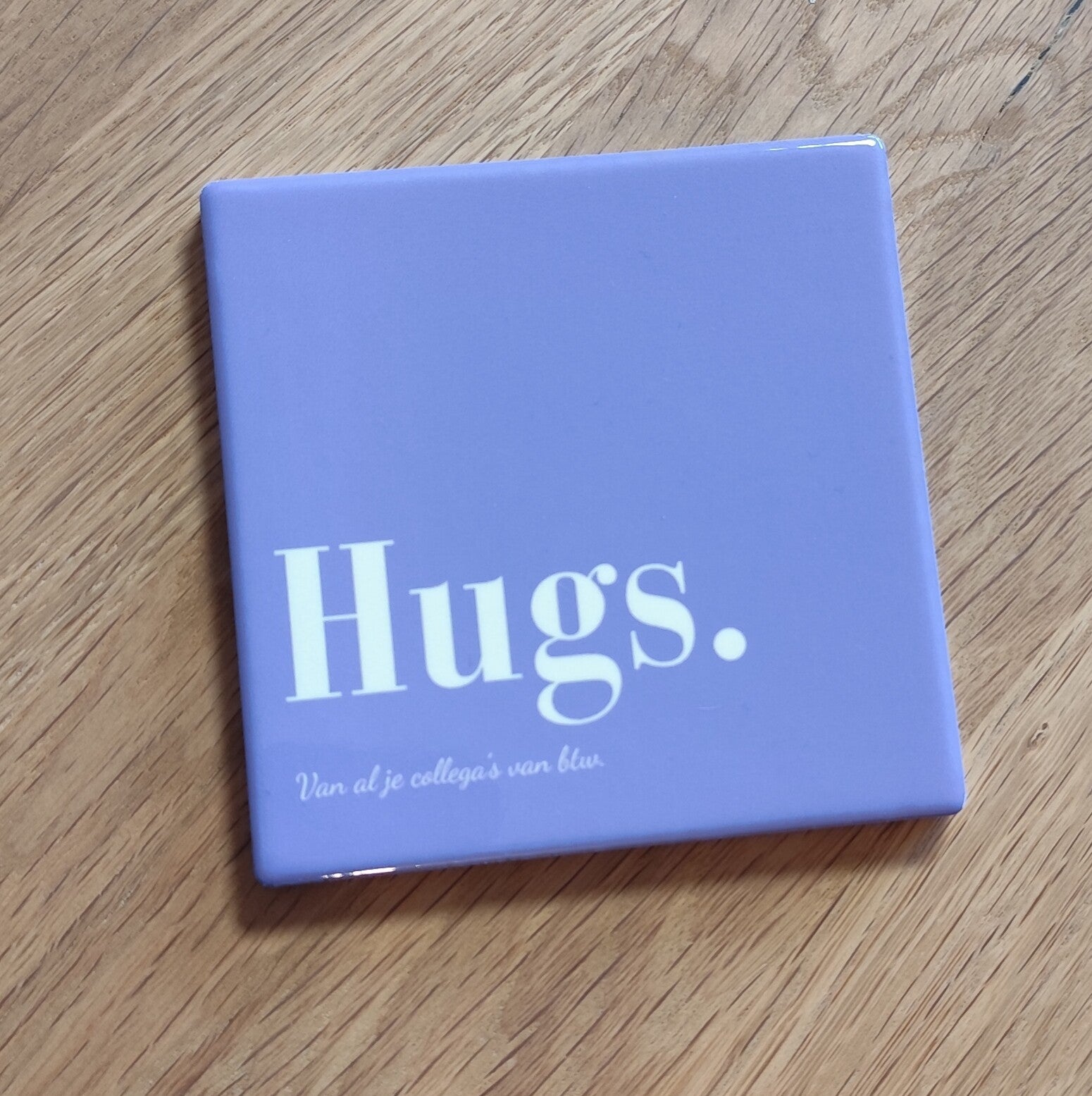 Tegel met eigen tekst