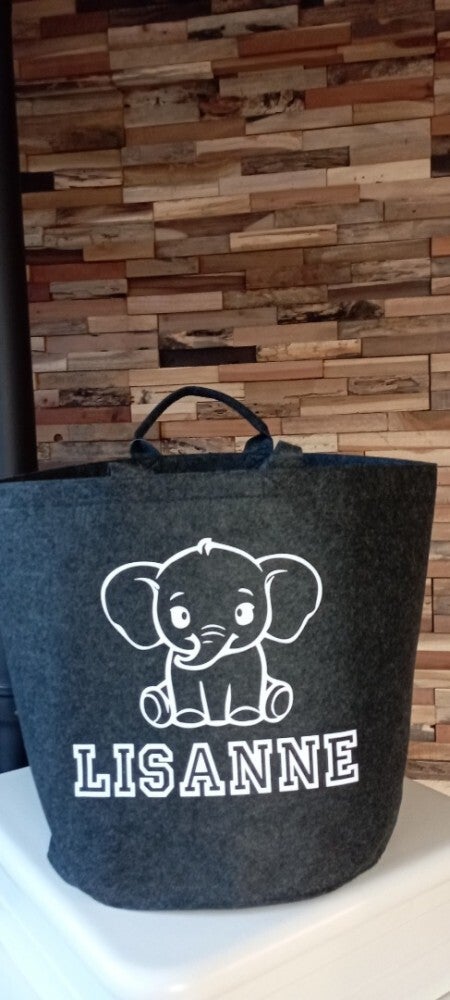 Speelgoed mand met naam