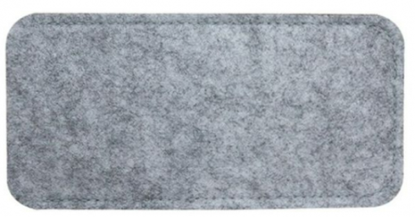 Brillenhoesje met tekst en brillendoekje.