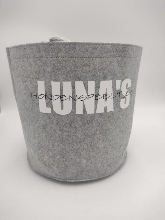 Mand hondenspeeltjes met naam hond