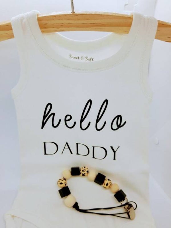 Romper hello daddy