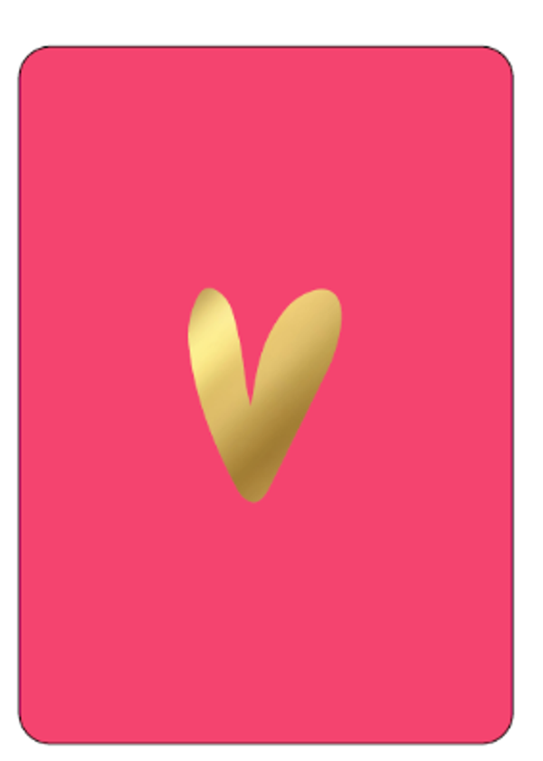 Blanco kaartje met hartje