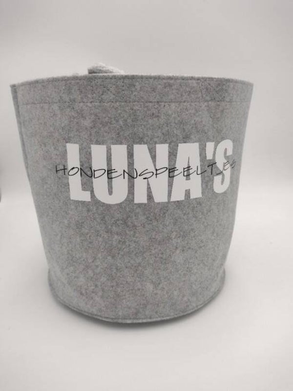 Mand hondenspeeltjes met naam hond