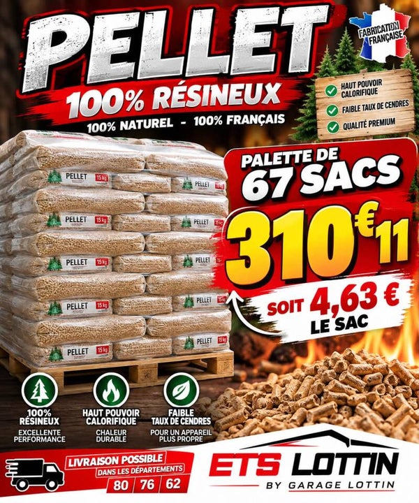 Pellet 67 sacs