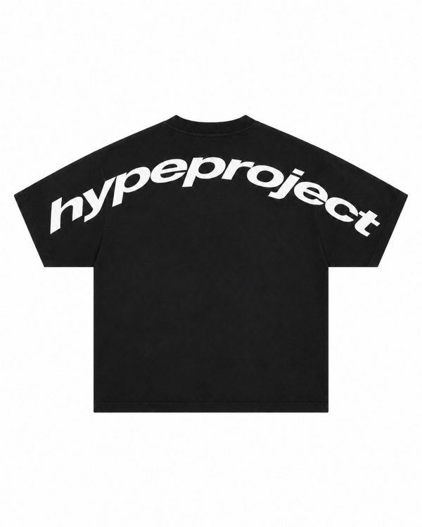 HYPE ARC TEE — BLACK/WHITE
