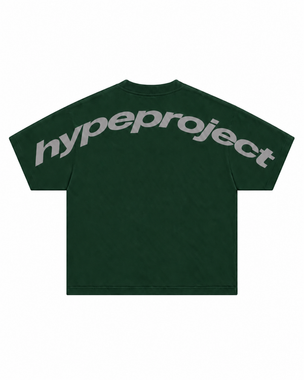 HYPE ARC TEE — FOREST GREEN/GREY