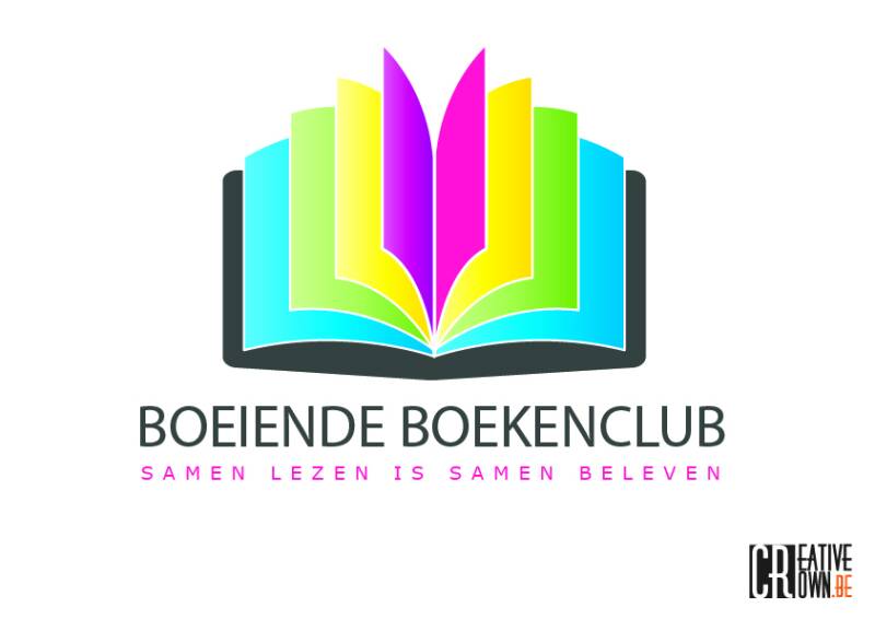Boeiende boekenclub logo design 
