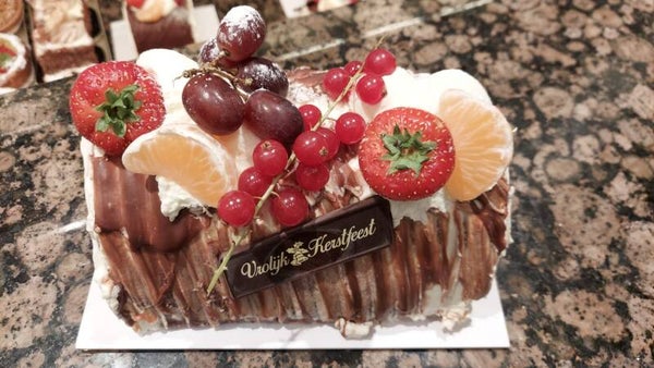 Kerststronk Slagroom&Fruit