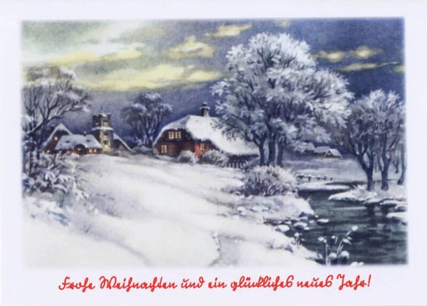 Nostalgischer - Historische Grußkarte, Frohe Weihnachten