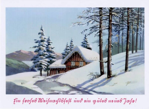 Nostalgischer - Historische Grußkarte, Frohe Weihnachten