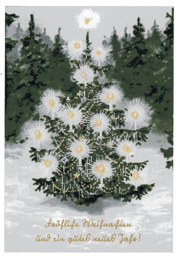 Nostalgischer - Historische Grußkarte, Frohe Weihnachten
