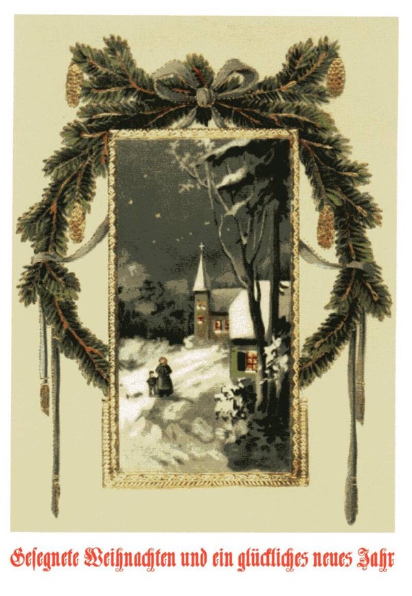Nostalgischer - Historische Grußkarte, Frohe Weihnachten