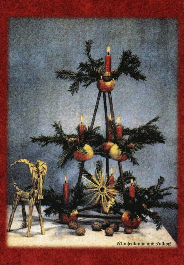 Historische Grußkarte - Deutsche Weihnacht