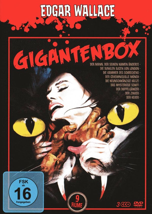DVD • Edgar Wallace Gigantenbox - 9 Filme 3 DVD's