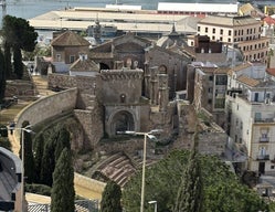 Blick auf das römische Theater in Cartagena