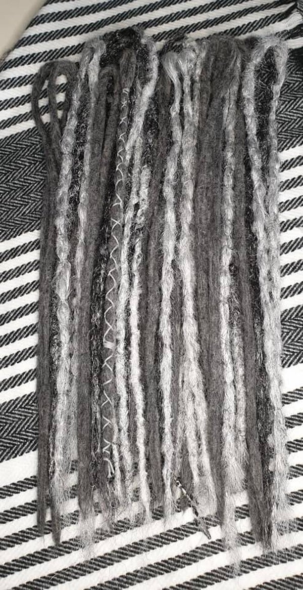 wol synthetische dreads gemengd 