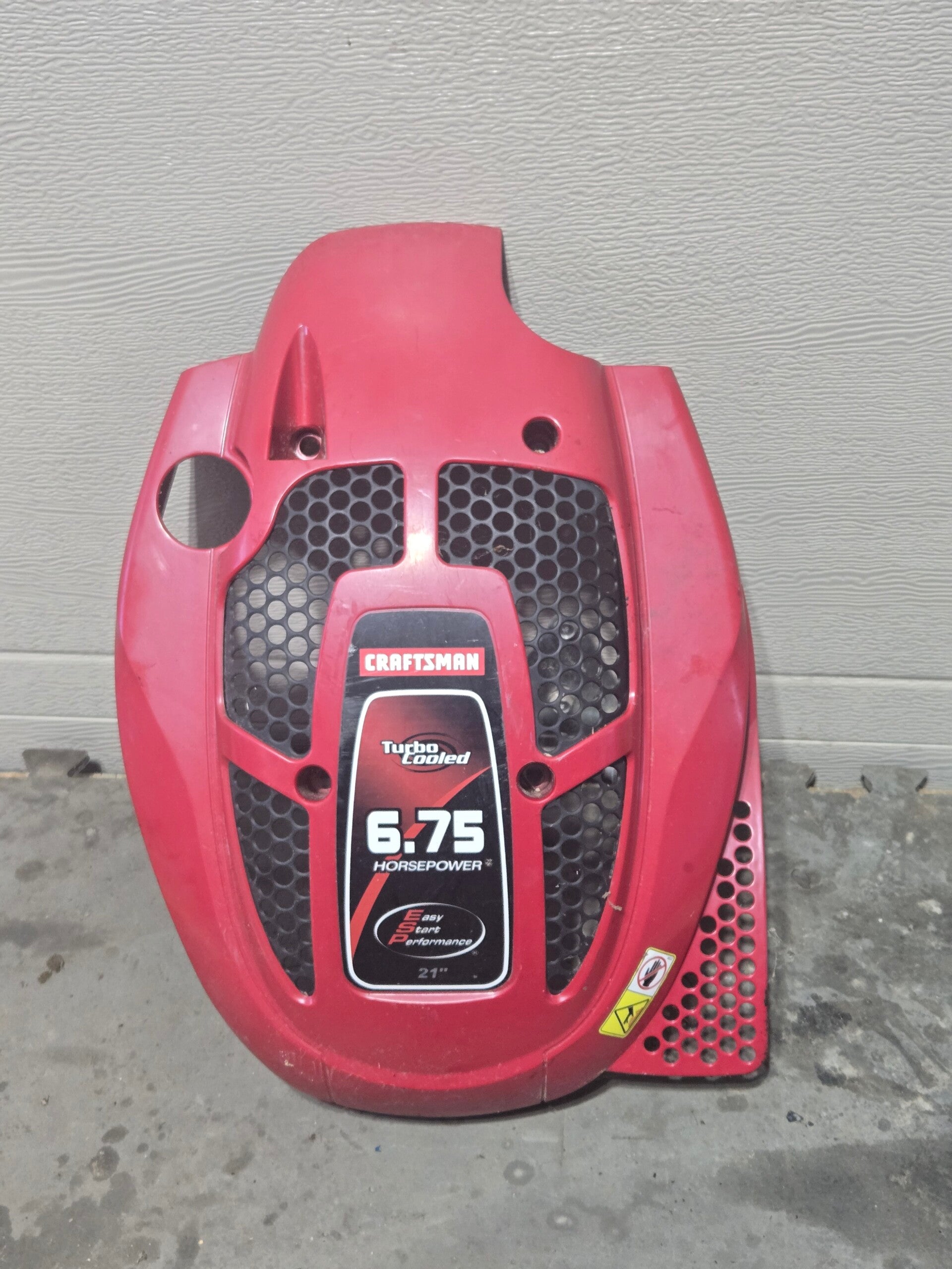 Cache Moteur de tondeuse craftsman 6.75hp