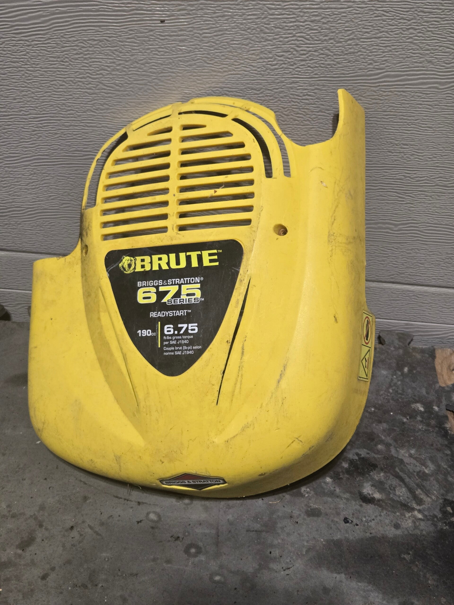 Cache Moteur de tondeuse Brute 6.75 hp