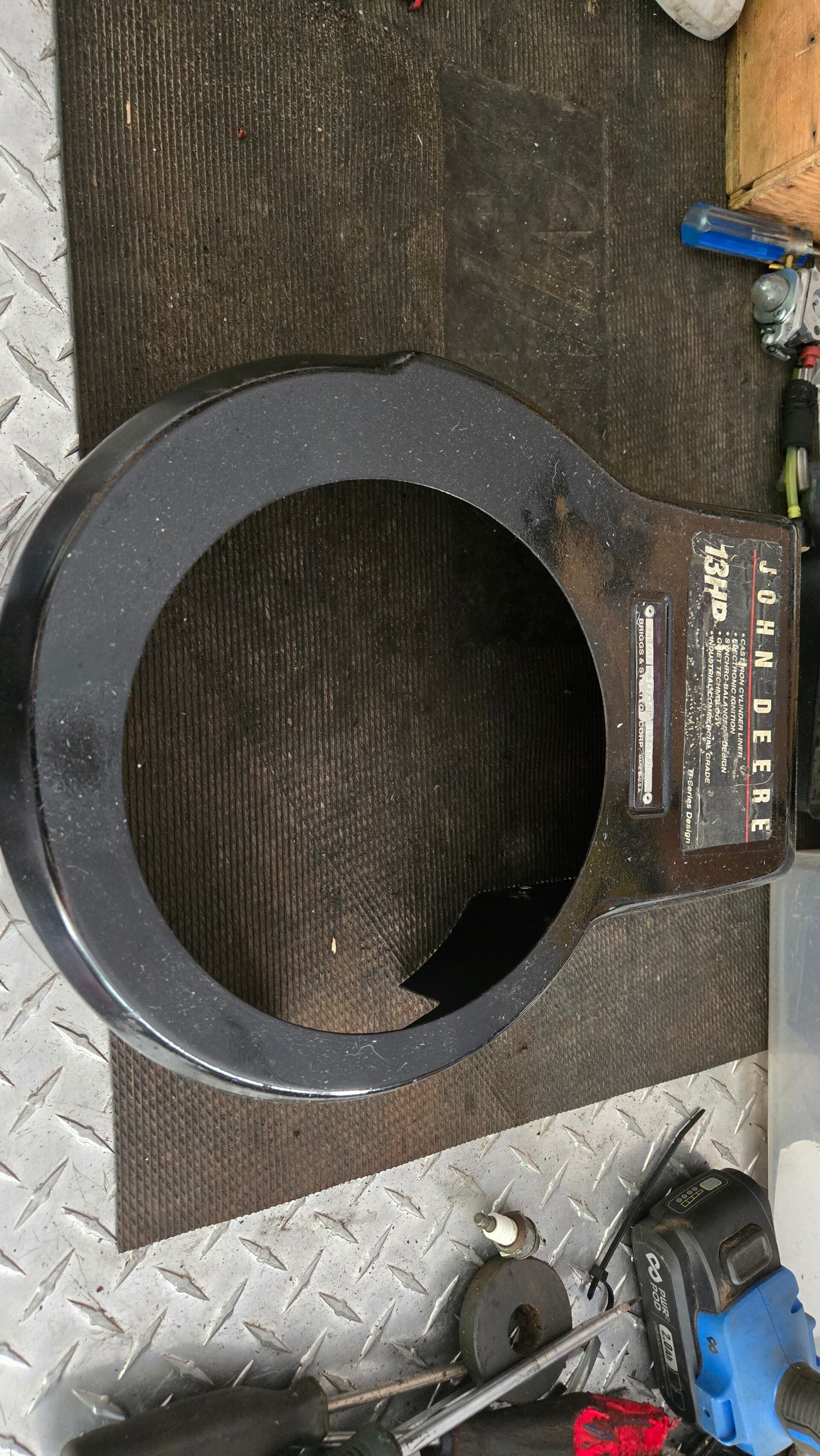 Cache Moteur tracteur John deere 13hp