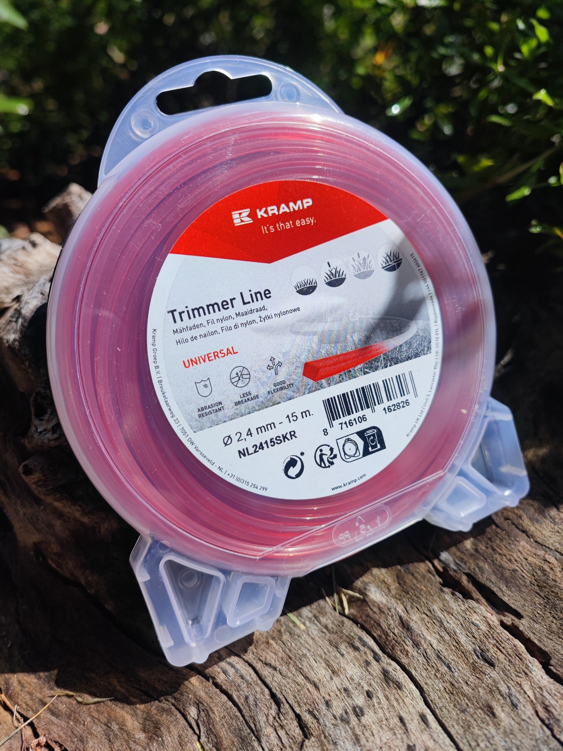 Fil de coupe Carré rouge Kramp 2.4mm x 15m