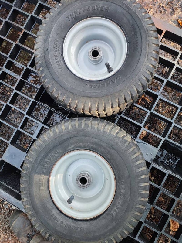 Paire de roues 15x6.00-6 pour tracteur tondeuse