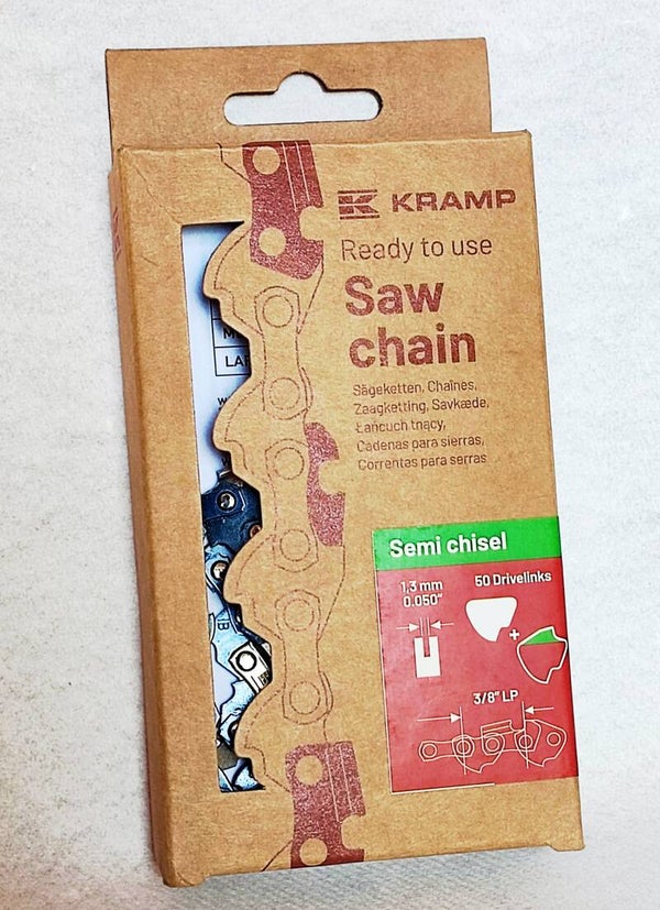38LP13SB50EKR Chaîne de tronçonneuse 3/8" 1,3 mm 50 DL semi-chisel, Kramp Efficiency