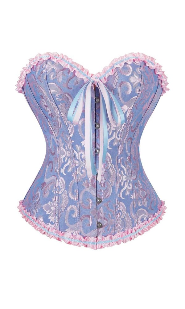 Blue & Pink Pirate Corset