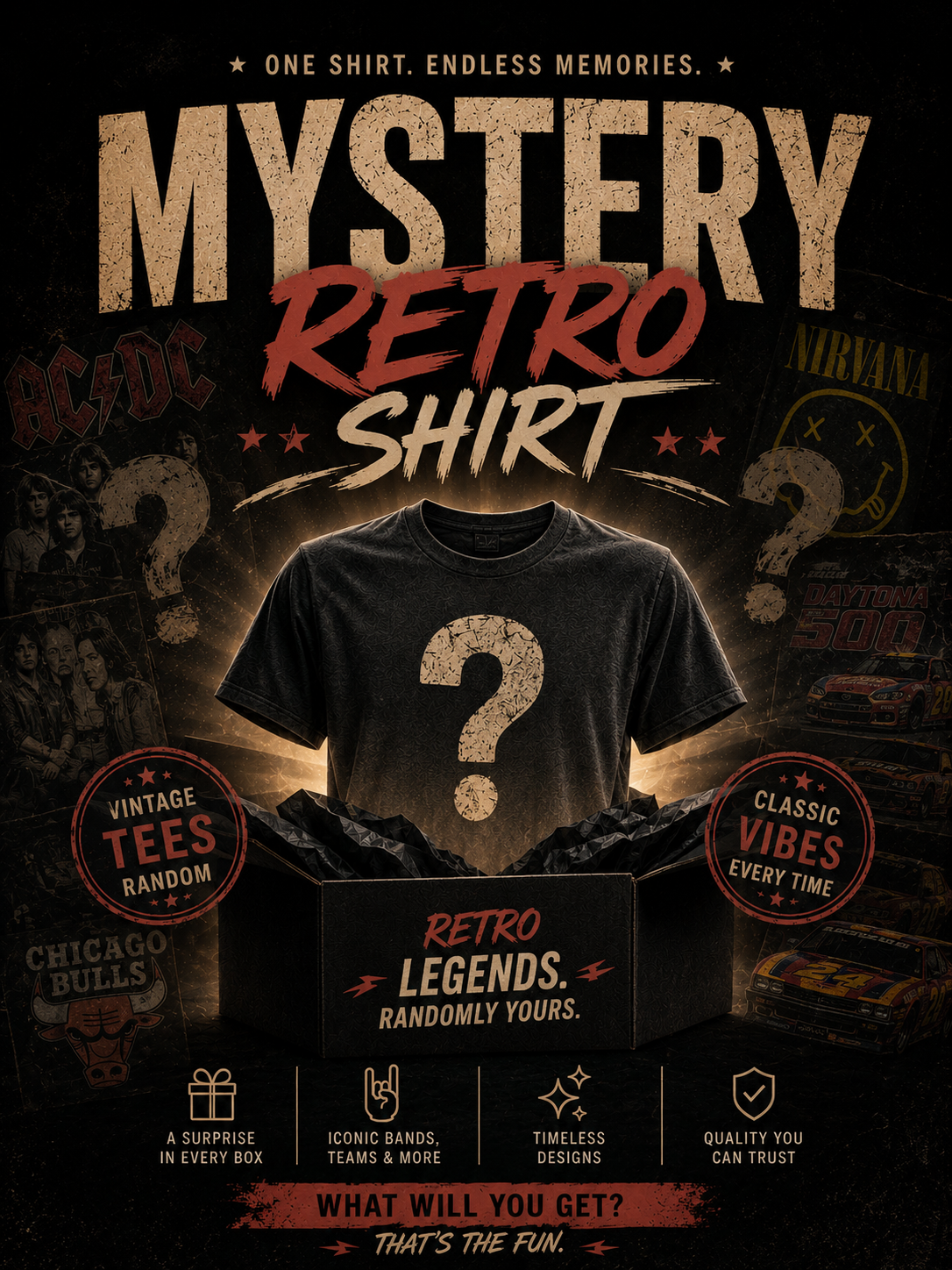 Mystery retro shirt