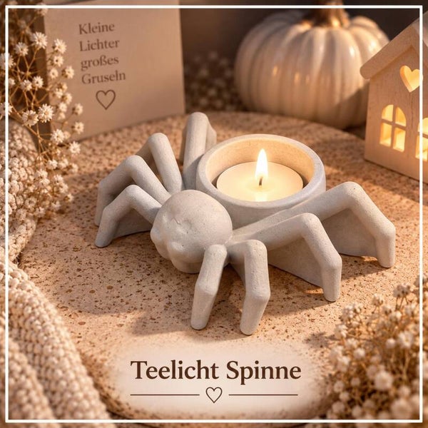 Teelicht Spinne