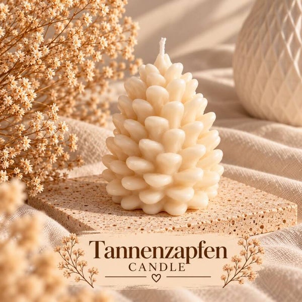 Tannenzapfen Kerze