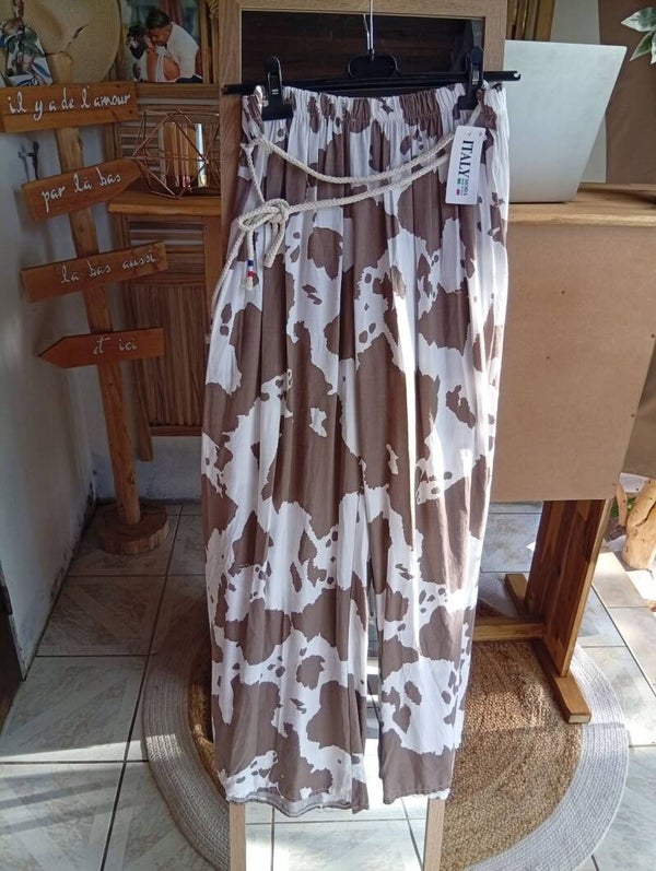 Pantalon tache taille élastiquée