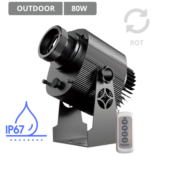 Projektor GOBO 80W IP67 – do bardzo dużych elewacji